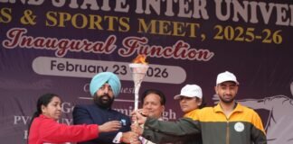 राज्यपाल ने किया उत्तराखण्ड राज्य विश्वविद्यालय खेल प्रतियोगिता का शुभारम्भ